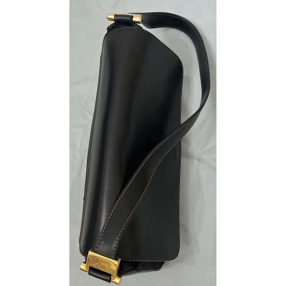 Mondani New York Handbag Simulated Leather Shoulder Bag Purse Black